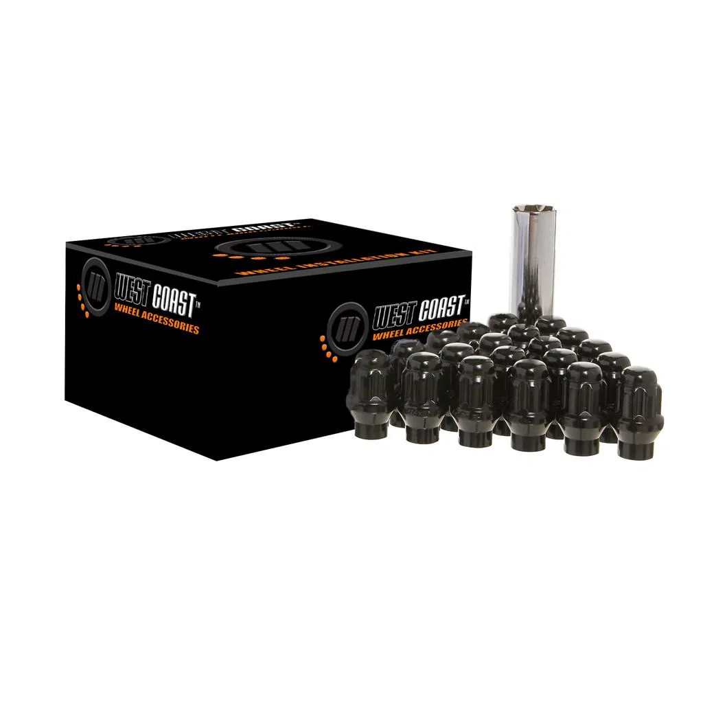 W55014SEB – WC WHEEL ACC Wheel Installation Kit, 5 Lug Kit 14 Millimeter x 1.5 Thread Size ET Shank Short Shank Splin...